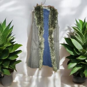 Pretty Persuasions Long Open Front Vest One Size